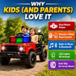 Lifelong Jeepster Kids Electric Ride-On Car (Red)