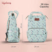 Lifelong Cuppy Baby Diaper Bag Backpack for Moms (Green) | Large Waterproof Travel Bag with 15 Pockets, Rain Cover & Changing Mat | Stylish & Spacious