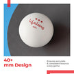 Lifelong Table Tennis Balls | 40mm 3 Star ABS Plastic | Professional Ping Pong Balls for Kids and Adults | for Training and Practice, Indoor Outdoor Games and Matches | Pack of 6
