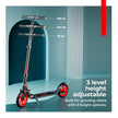 Kids Kick Scooter with Adjustable Height – Aluminium Frame (Black & Red)