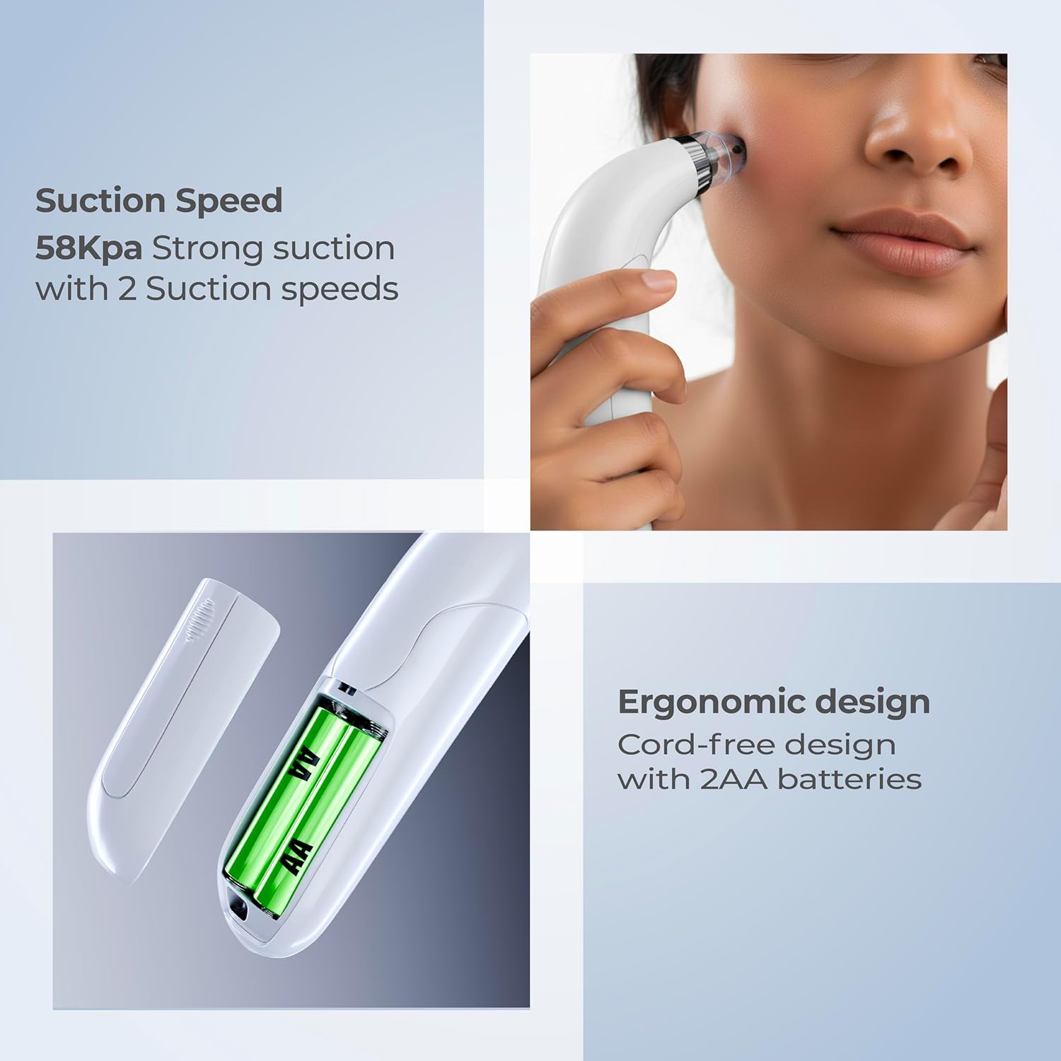 Lifelong Blackhead Remover Vacuum Cleaner with Acne & Pore Cleaning Attachments
