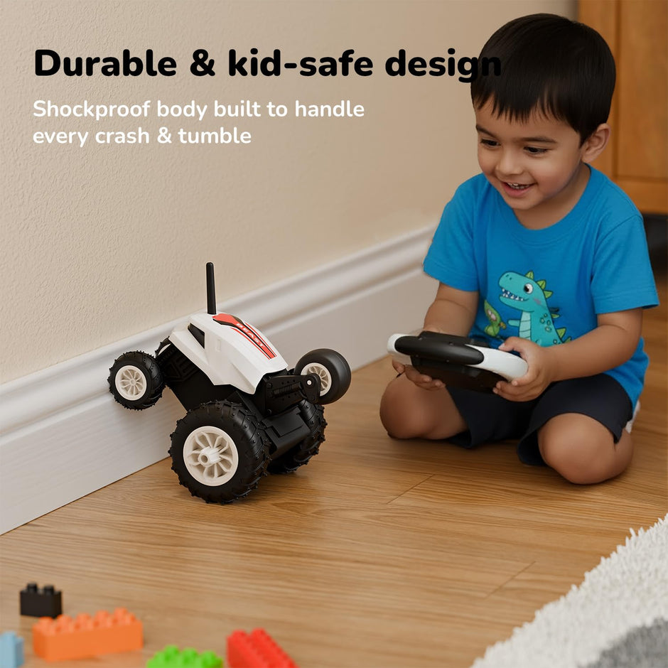Lifelong Turbo 4x4 RC Stunt Car with Rolling Spins & Type-C Rechargeable Battery