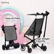 Lifelong Cuppy Baby Stroller | Lightweight Foldable Travel Pram for Kids | Cabin-Friendly with 5-Point Safety Harness, Adjustable Canopy & Storage Basket (20kg Capacity)