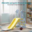Lifelong Cuppy Penguin Kids Slide with Basketball Hoop for Indoor & Outdoor Play