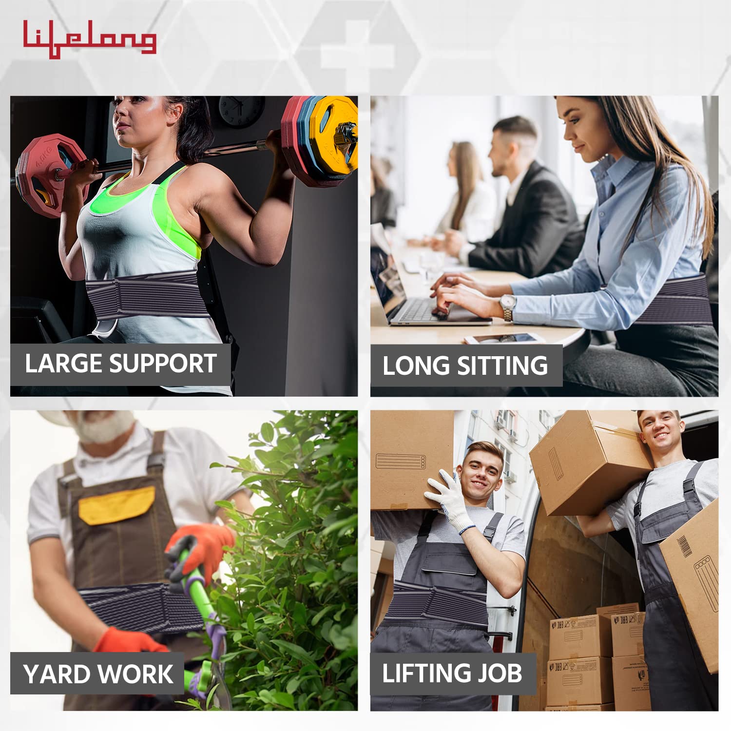 Orthopedic Lumbo Sacral Support Belt – Back Pain Relief & Waist Support (Medium, Blue)