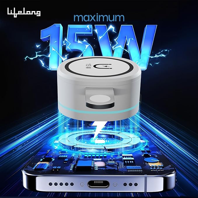 Chargeup 3-in-1 Foldable MagSafe Wireless Charger – 23W Fast Charging (White)