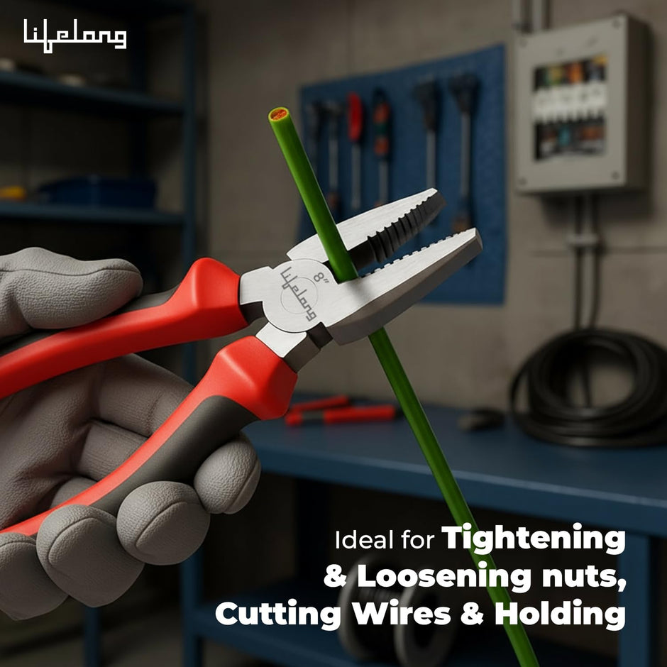 Lifelong Sturdy Steel Comb Plier | Heavy Duty Wire Cutting & Gripping Tool