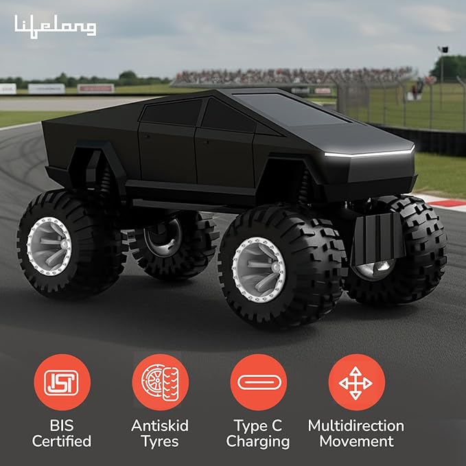 Lifelong Cuppy Cyberon RC Truck for Kids | Turbo Speed & Off-Road Control