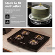 Lifelong 4 Burner Gas Stove with Free Gas Saver – ISI Certified Manual Ignition Glass Top Cooktop, LPG Compatible, Modern Design for Modular Kitchen