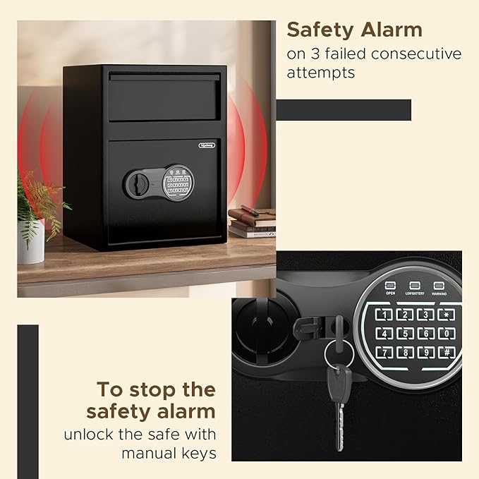 Lifelong 56L Digital Safe Locker Ã¢â‚¬â€œ Home & Office Tijori with Keypad, Keys & 1 Yr Warranty (Black)