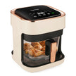 Lifelong PuroGlass Air Fryer | 4.2L Glass Basket | 8 Preset Modes | 1350W Power | Healthy Low Oil Cooking, 360Â° Turbo Heat Technology | LED Touch Control | Nonstick Easy Clean Kitchen Appliance(White)