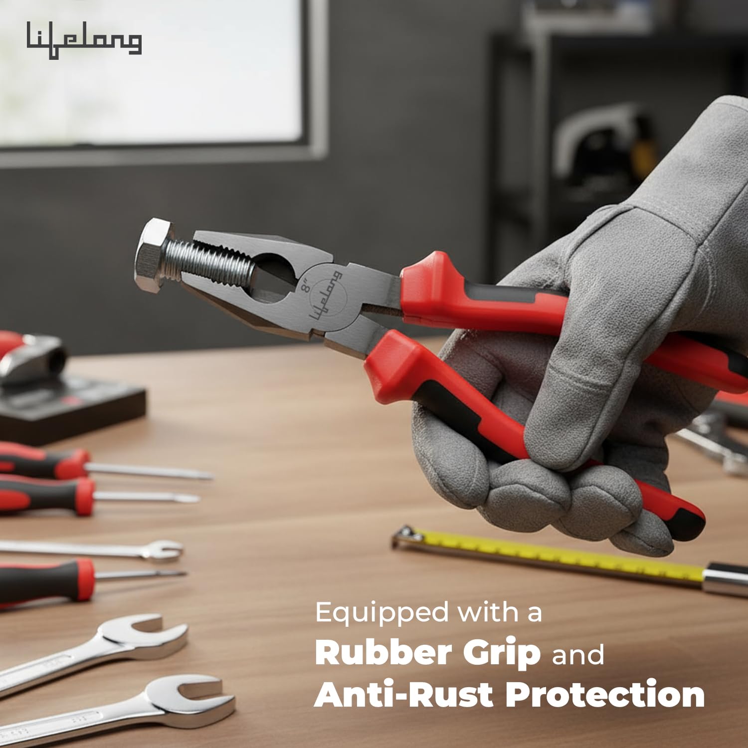 Lifelong Sturdy Steel Comb Plier | Heavy Duty Wire Cutting & Gripping Tool