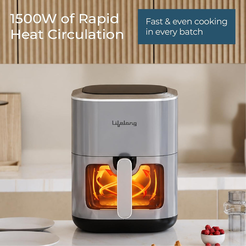 Lifelong Air Fryer| 7L Capacity, 1500W Power