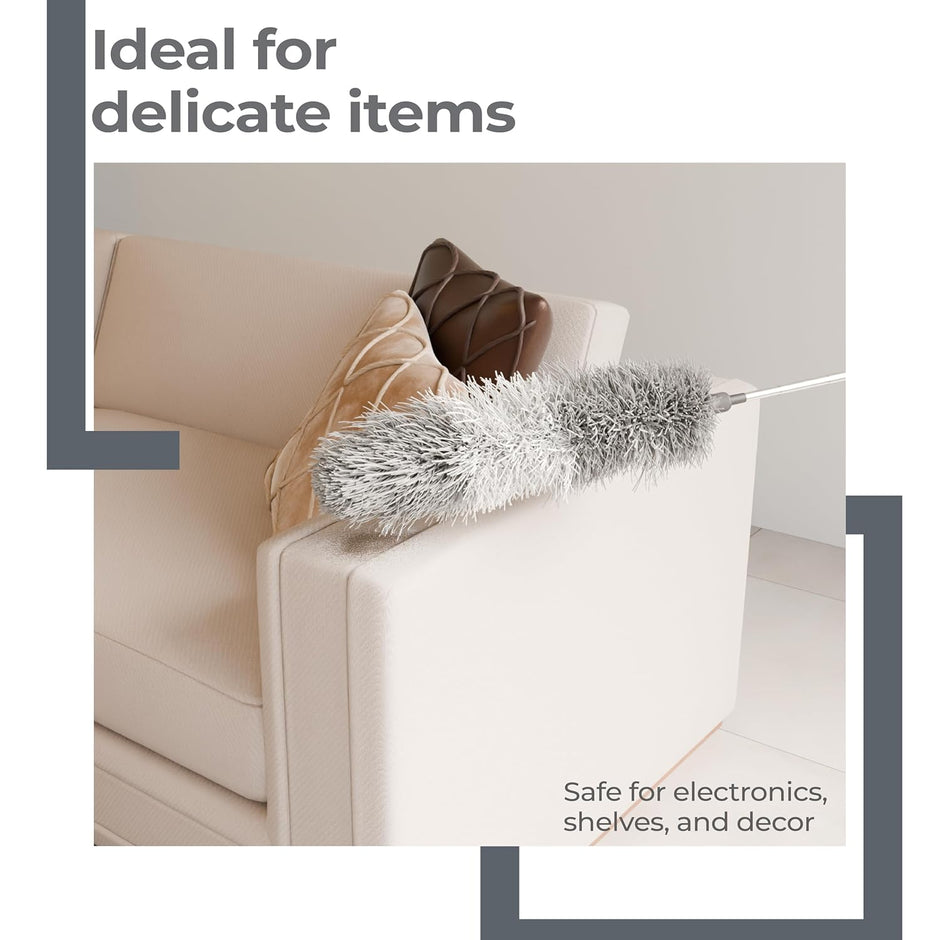 Lifelong Microfiber Feather Duster – Extendable, Washable & Bendable Cleaning Tool