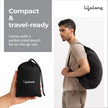 Lifelong Waterproof Backpack Rain Cover – Dustproof, Adjustable Fit for Bags up to 45L (Black)