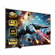 Lifelong CineMagic 100-Inch Projector Screen, 4K & 3D Ready, Manual Map Type
