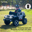 Lifelong Cuppy Electric Ride-On Police Big Car – Rechargeable Battery Jeep with Music, Mic & LED Lights for Kids 2+