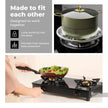 Lifelong 2 Burner Gas Stove with Gas Lighter | Modern Glass Stove with 6mm Toughened Glass | High-Efficient Manual Ignition Cooktop | ISI Certified & LPG Compatible | 360Â° Flexible Gas Inlet (Black)