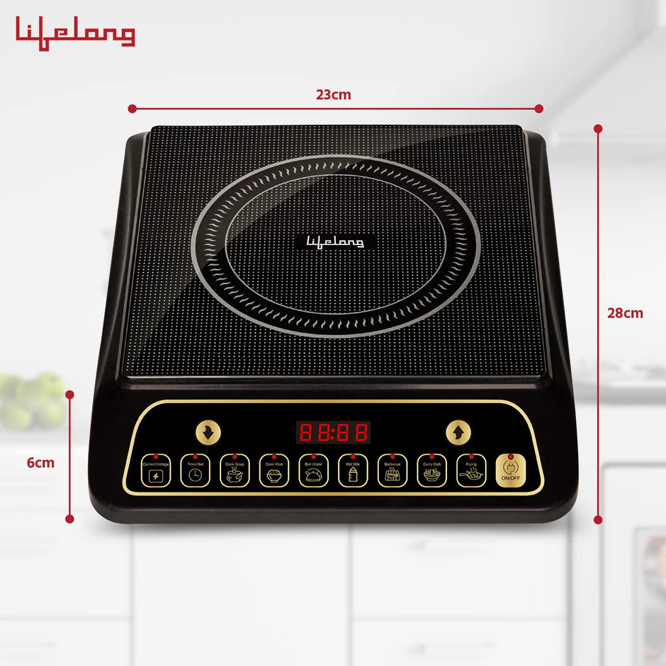 Lifelong Inferno LLIC60 2000 Watt Induction Cooktop for Home