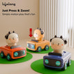 Lifelong Cuppy Animal Press & Go Toy Cars | Friction-Powered Pack of 3 for Kids