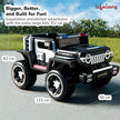 Lifelong Cuppy Electric Ride-On Police Big Car – Rechargeable Battery Jeep with Music, Mic & LED Lights for Kids 2+