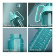 Lifelong 1.8L Plastic Gallon Water Bottle – BPA-Free, Leak-Proof Motivational Gym Bottle for Men & Women (Blue)