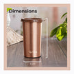 Lifelong 480ml Copper Water Tumbler with Lid | Natural Alkaline water |Leakproof & Lightweight Design Boosts Immunity |Anti-Bacterial & BPA Free |Easy to Clean with Secure Cap for School, Travel & Gym