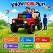 Lifelong Jeepster Kids Electric Ride-On Car (Red)