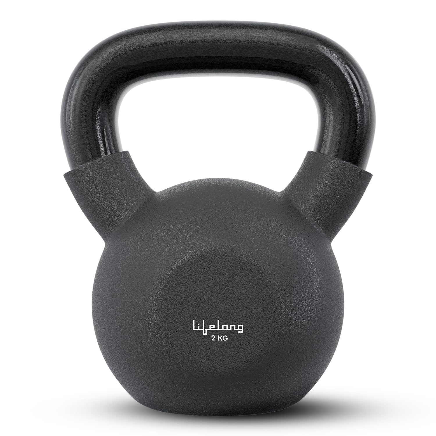 Lifelong Neoprene cast Iron Kettlebells 02Kg - Black