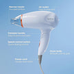 Lifelong 1200W Foldable Hair Dryer for Women & Men | Compact Travel Blow Dryer (Blue)