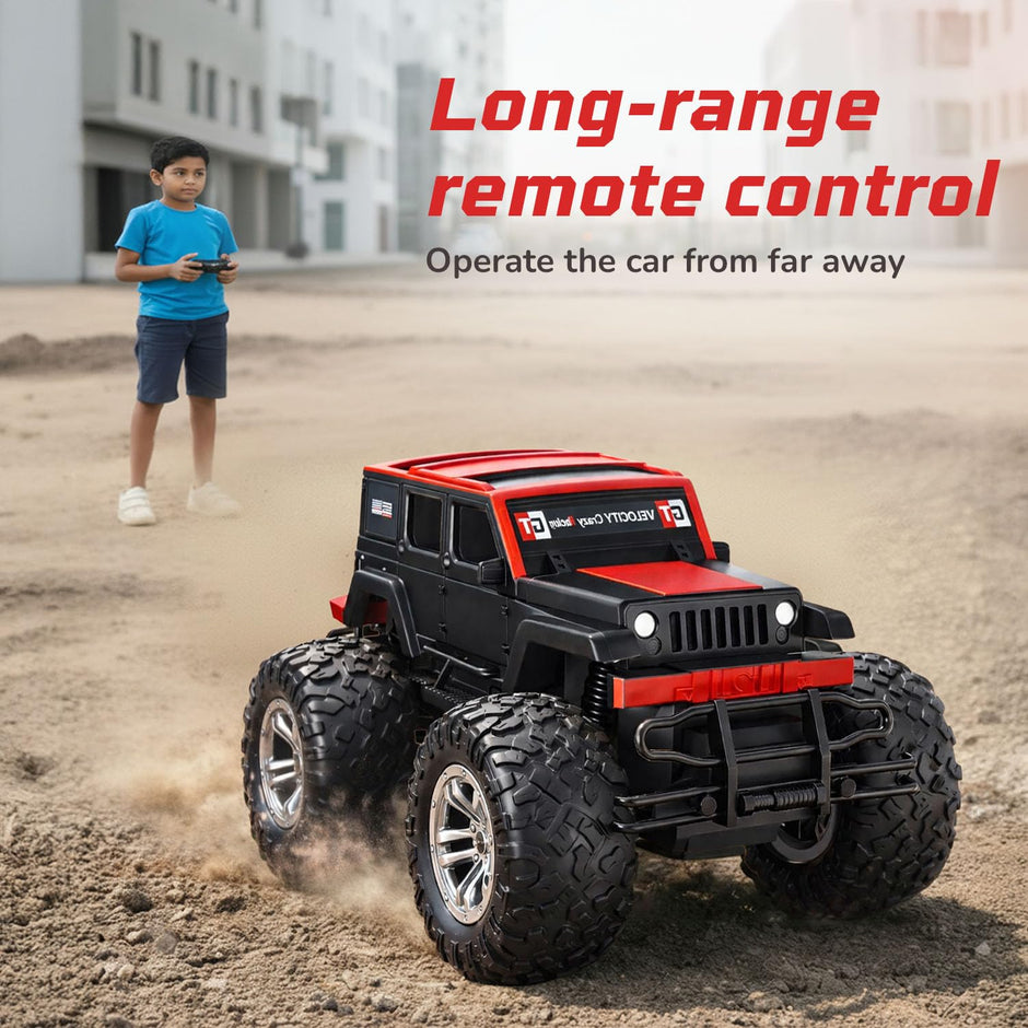 Lifelong Rechargeable Off Road RC Monster Truck with 90 Min Playtime & Big Tyres