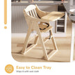 Lifelong Cuppy Premium Wooden High Chair – Foldable Baby Feeding & Dining Chair 0–5 Years, 5-Point Safety Harness