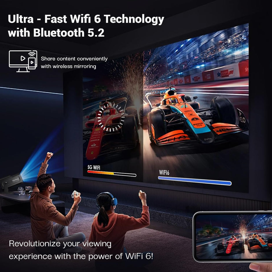 Lifelong LightBeam Pro Smart Projector – 1080p, 4K Support, Android 11