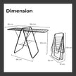 Lifelong Foldable Cloth Drying Stand – Durable, Space-Saving Laundry Rack
