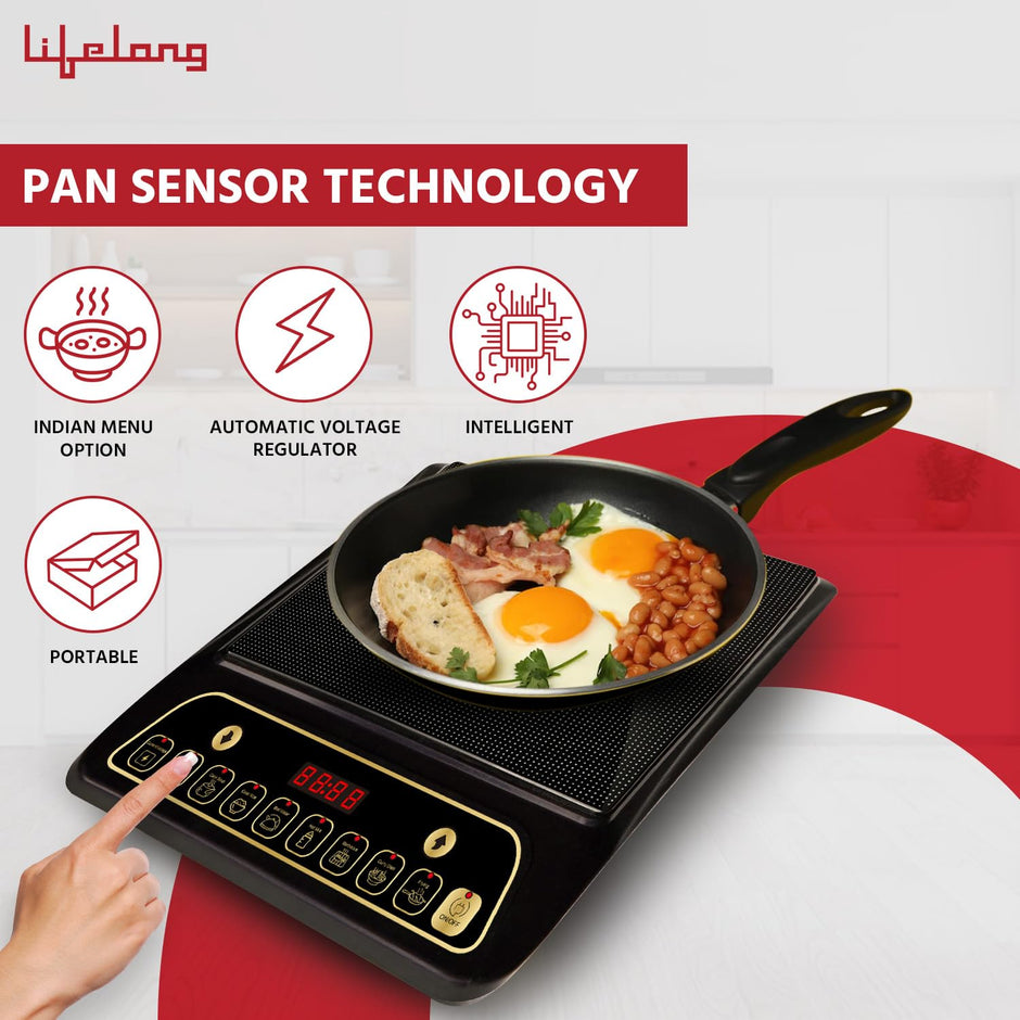 Lifelong Inferno LLIC60 2000 Watt Induction Cooktop for Home