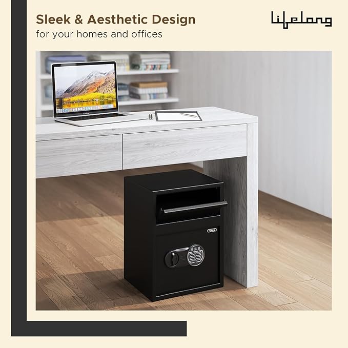 Lifelong 56L Digital Safe Locker Ã¢â‚¬â€œ Home & Office Tijori with Keypad, Keys & 1 Yr Warranty (Black)