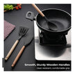 Lifelong Non-Stick Silicone Spatula Set | Set of 3-Spoon Spatulas, Slotted Turner, and Soup Ladle | Dishwasher Safe, Silicone Spatulas with Wooden Handle for Serving & Cooking | (LLCTSLW03,Black)