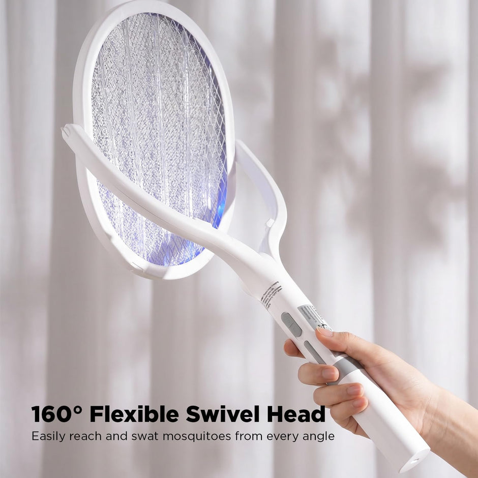 Lifelong Mosquito Bat Electric | 3700V Racket, UV Trap, Extendable Handle, Type-C