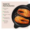 Lifelong Cast Iron Frying Pan for Cooking with Handle | Pre-Seasoned Appam Pan | Large Non-Toxic Cookware, Non-Stick & Teflon Free, Durable for Easy Cooking & Cleaning | Gas & Induction Stove-Friendly
