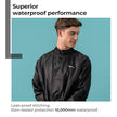 Lifelong Men’s Waterproof Polyester Raincoat Set – Double-Layered, Reversible Rain Suit with Hood & Inner Mobile Pocket (Black, Size L)