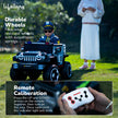 Lifelong Cuppy Electric Ride-On Police Big Car – Rechargeable Battery Jeep with Music, Mic & LED Lights for Kids 2+