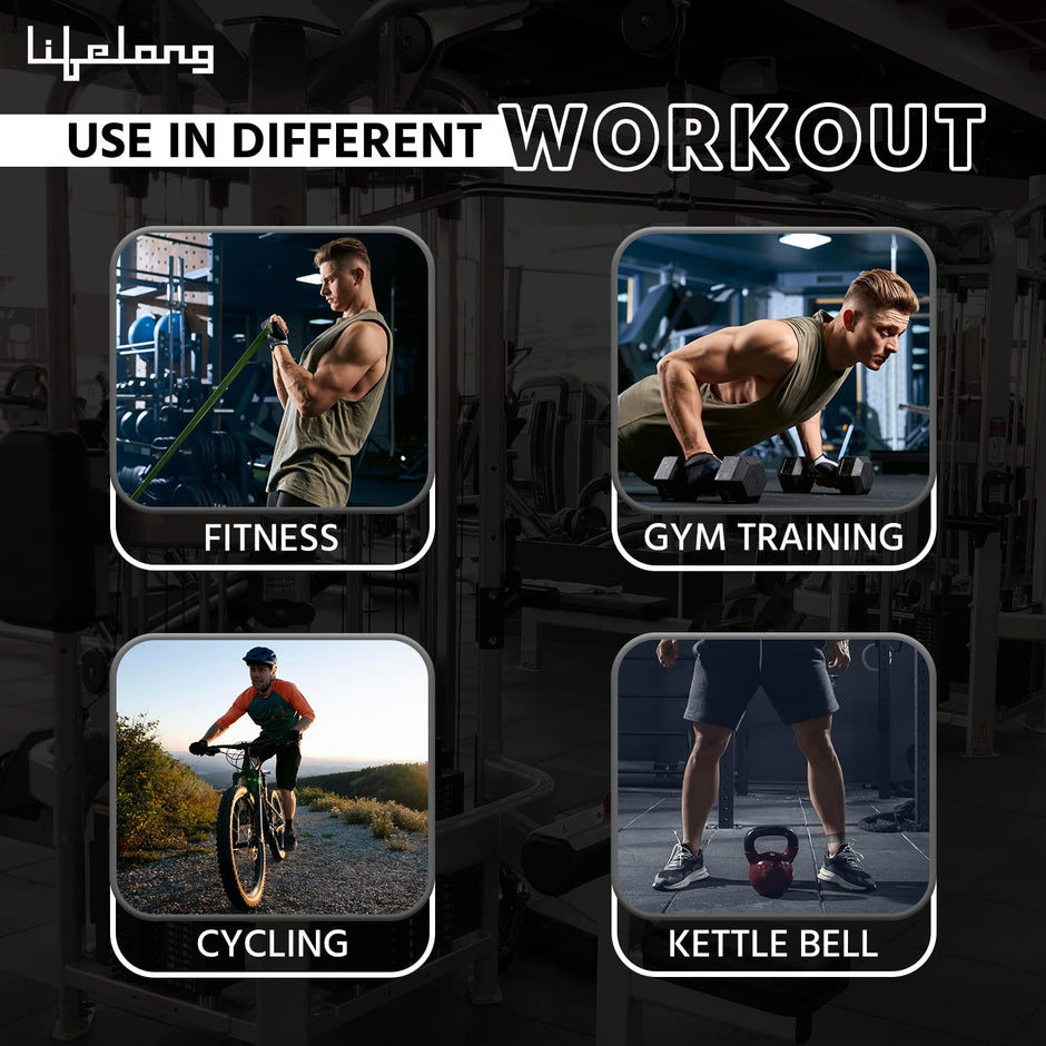 Lifelong Gym Gloves For Men & Women - Wrist Support Grip