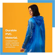 Lifelong Waterproof Unisex Raincoat – Hooded Full Sleeve Outdoor Poncho for Men, Women, Boys & Girls, Lightweight Travel Rainwear (1 Pc)