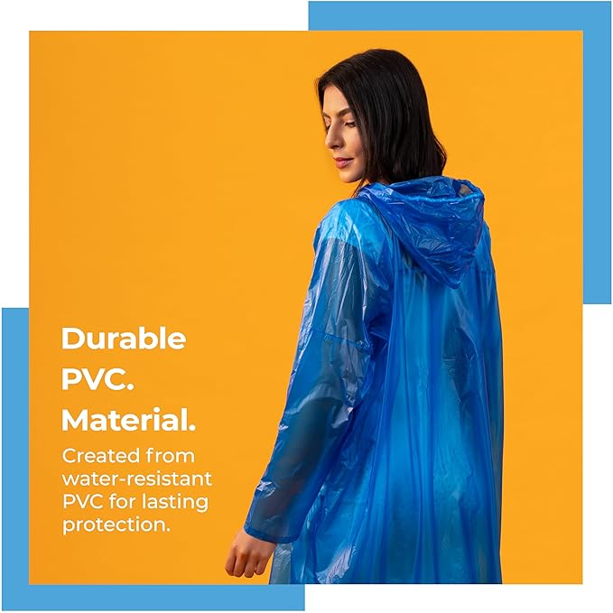 Lifelong Waterproof Unisex Raincoat – Hooded Full Sleeve Outdoor Poncho for Men, Women, Boys & Girls, Lightweight Travel Rainwear (1 Pc)
