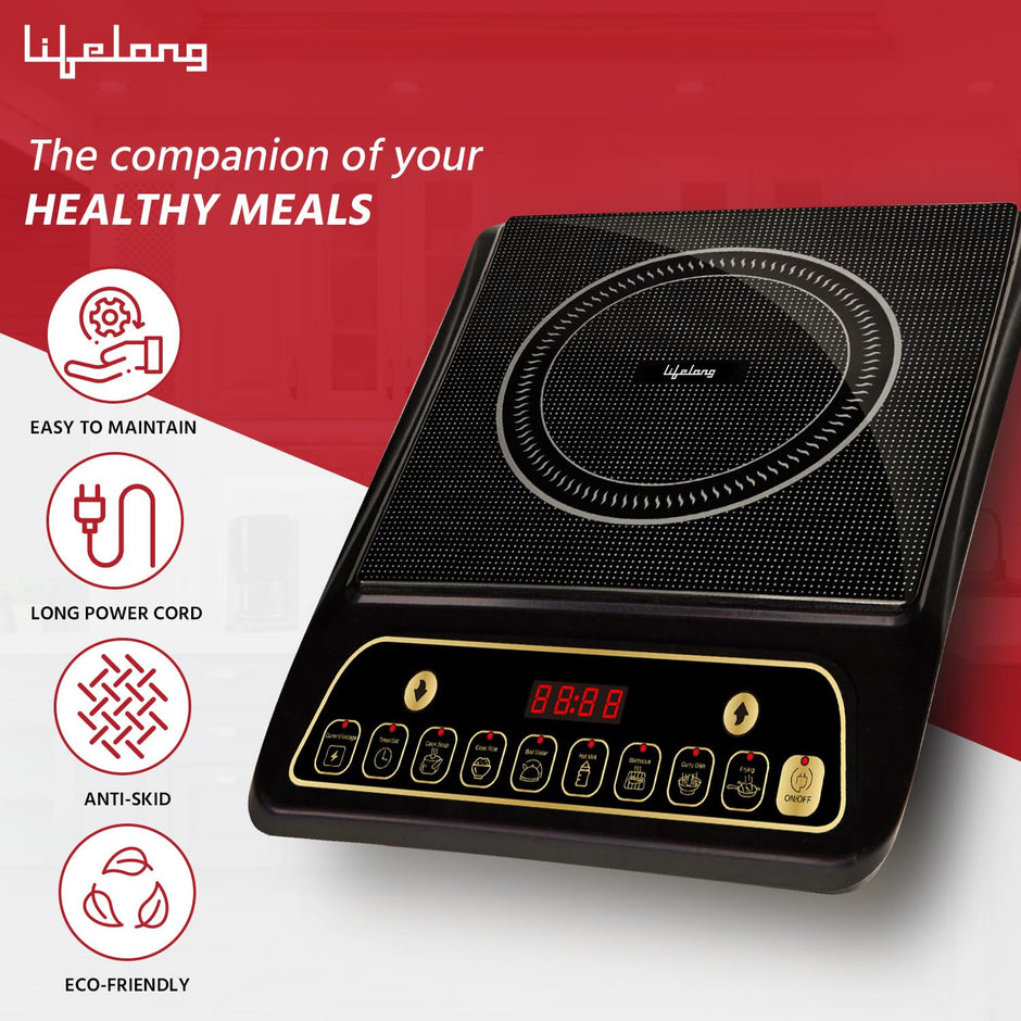 Lifelong Inferno LLIC60 2000 Watt Induction Cooktop for Home