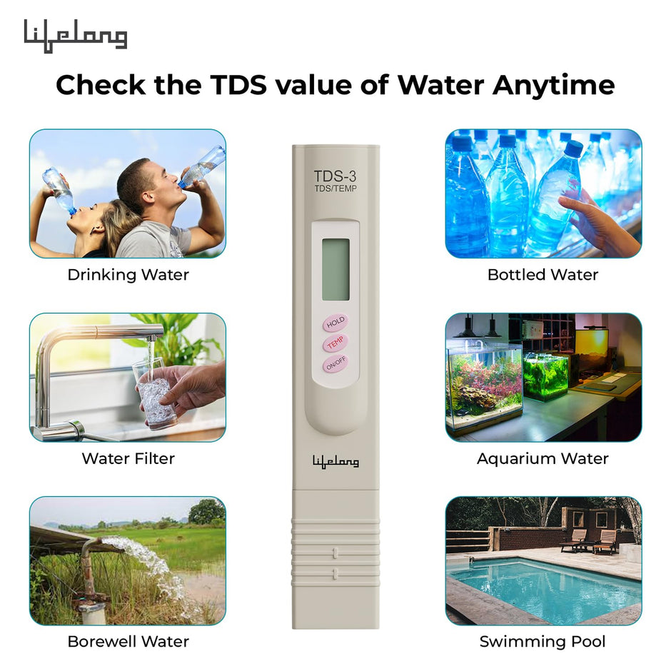Lifelong Compact TDS Meter for Water Testing