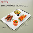 Electric Food Warmer - 400 W | Roll Up Silicon Heating Mat | Adjustable Temperature Control with Touch | Even Warming Tray for Dining, Parties & Events