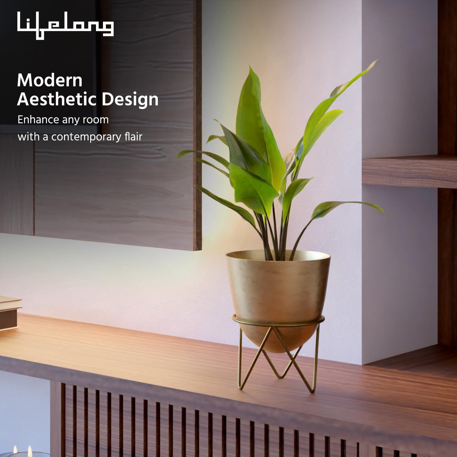Lifelong Metal Set of 2 Plant Stand for Balcony & Living Room, Capacity 10Kg