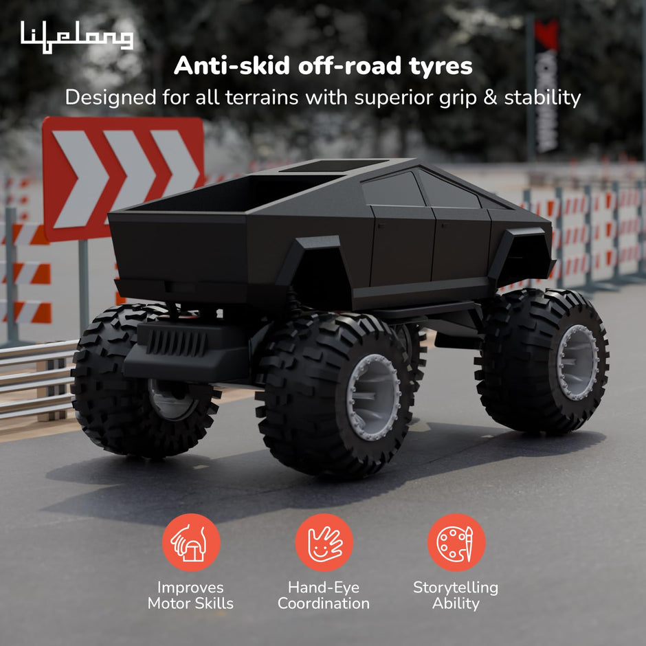 Lifelong Cuppy Cyberon RC Off Road Truck with Turbo Speed & LED Lights