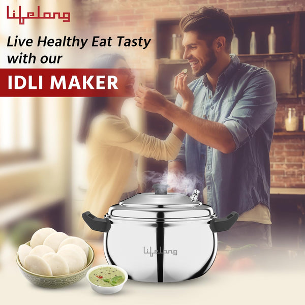 3-Plate Stainless Steel Idli Cooker